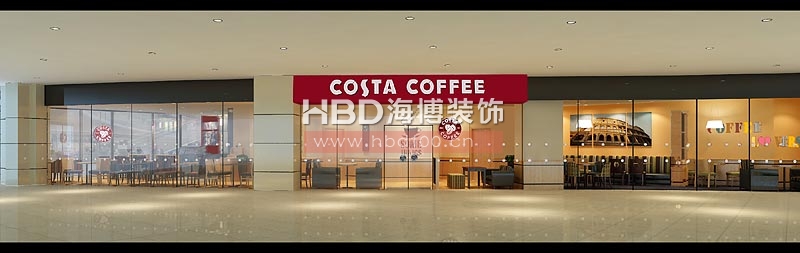 COSTA coffee 商場咖啡廳設(shè)計裝修