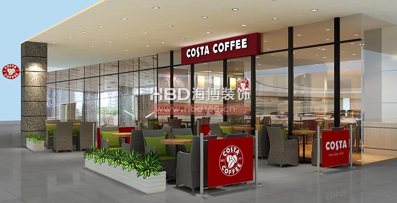 COSTA coffee 商場咖啡廳設(shè)計裝修